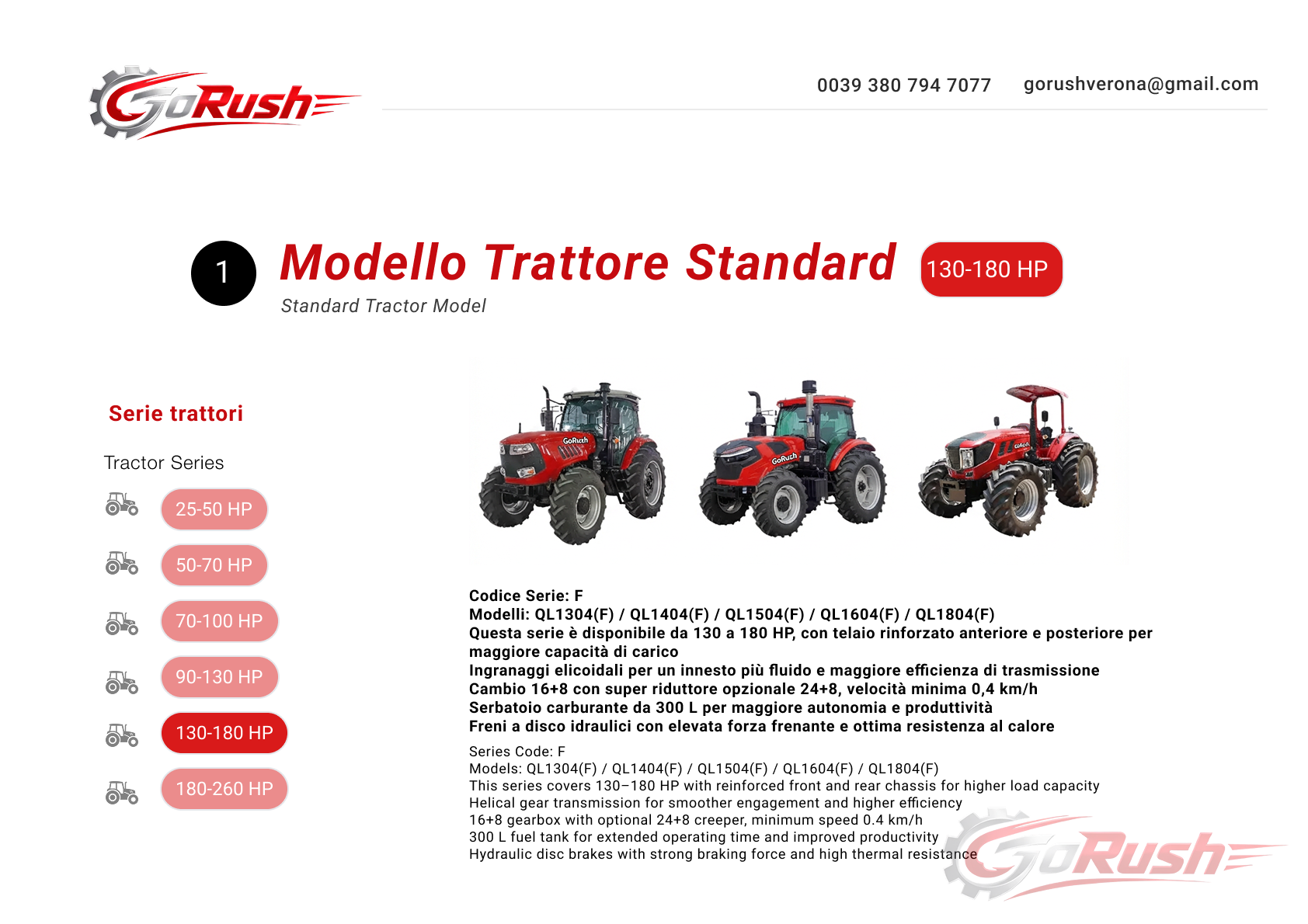 Trattore 130-180 HP 1